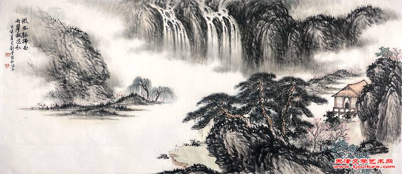 07 刘金强作品《轻风微拂面 两岸松花江》
