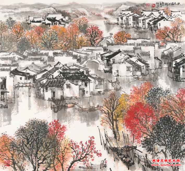 秋色满江乡
