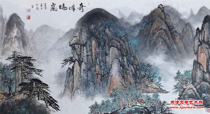 奇峰晓岚