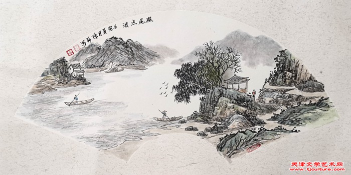 10陈莉作品《燕尾点波》