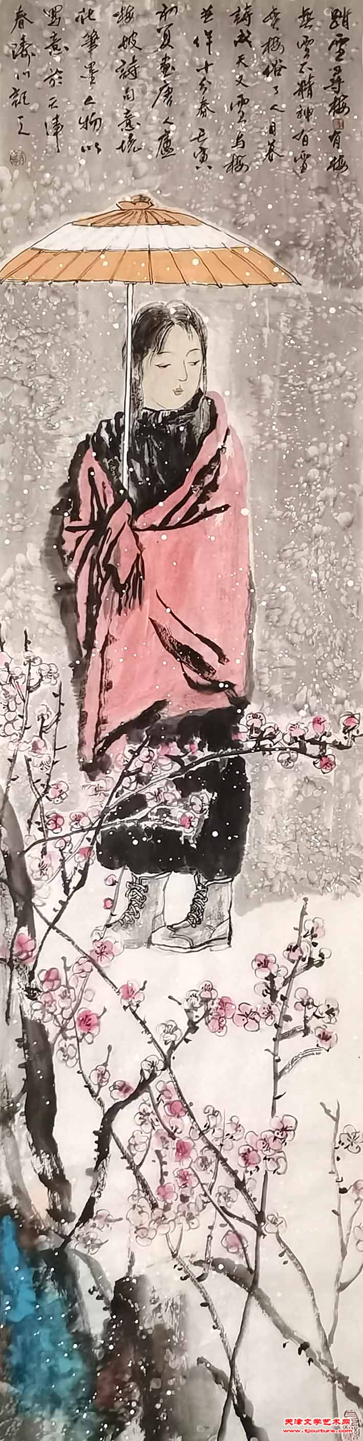 冬雪赏梅