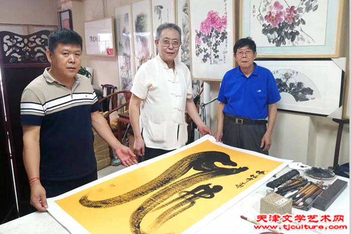 周连起、刘泮书、杨金池合影