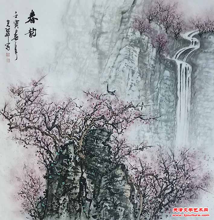 秦克翠国画《春韵》