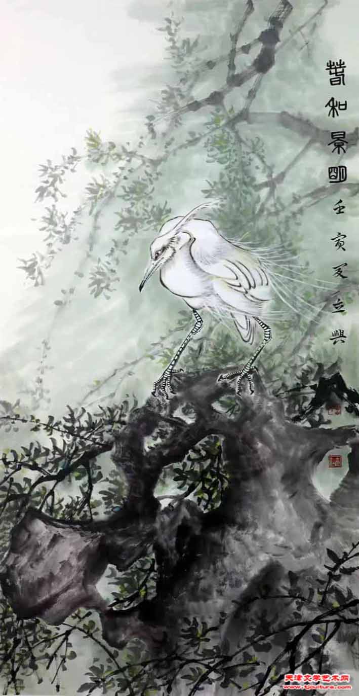 岳立兴国画《春和景明》