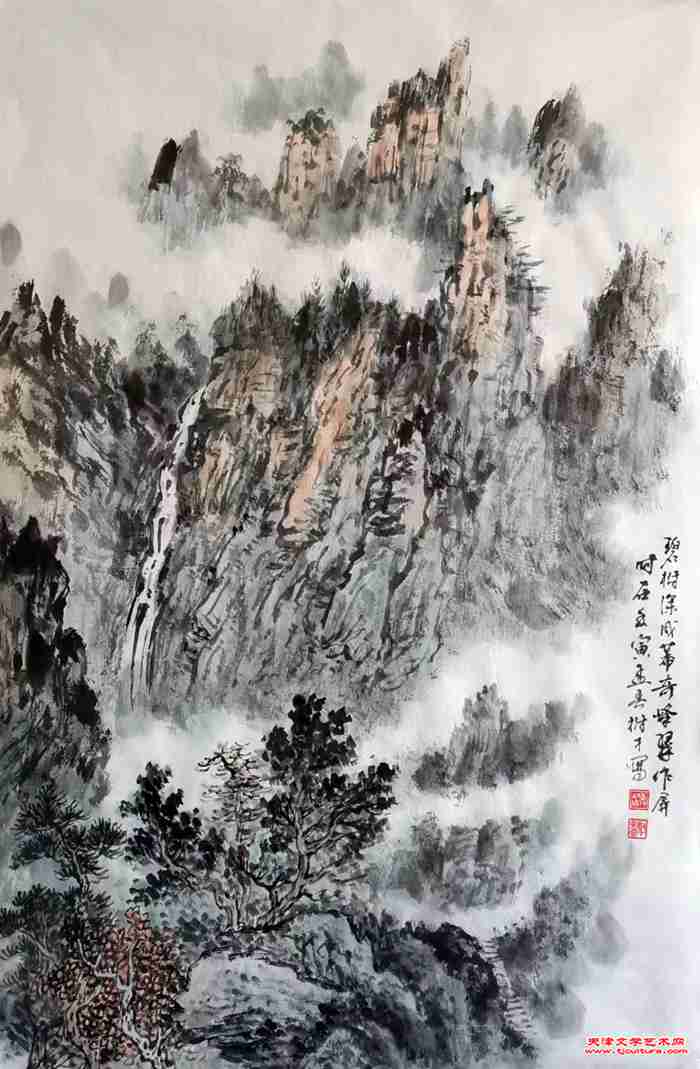 《碧树深成幕，奇峰翠作屏》