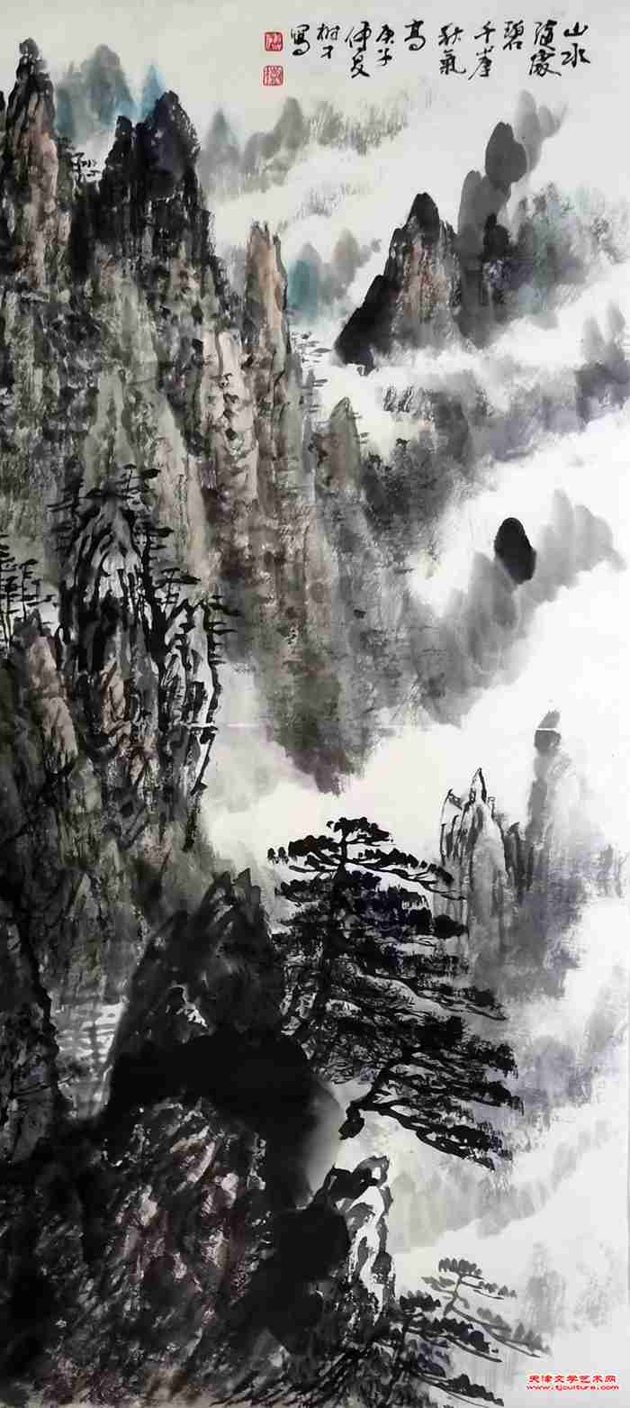 《山水随处碧，千崖秋气高》