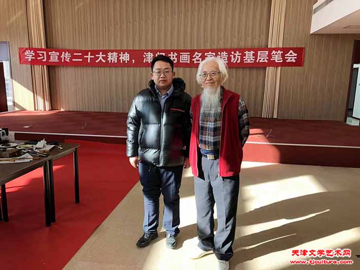 胡林生、李庆增在现场