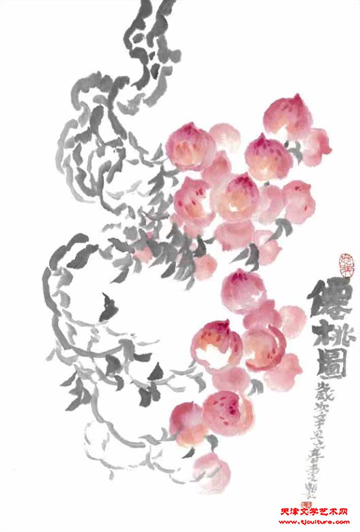 陈学文：仙桃图