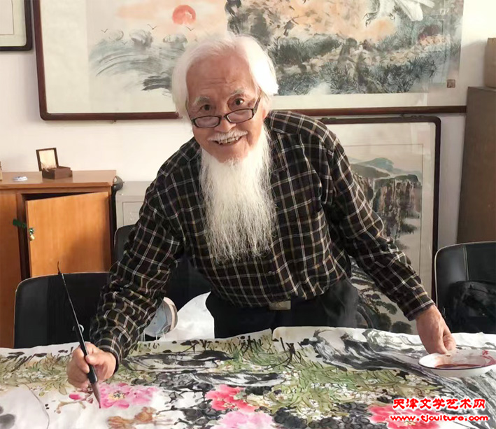 李庆增挥毫创作