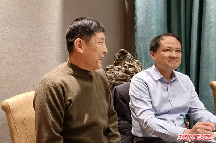 刘国柱与许新泉座谈交流