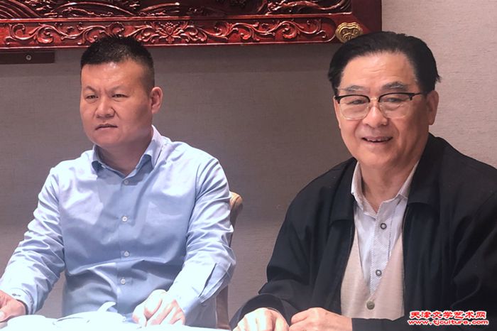孙荣兴、刘土领现场交流发言