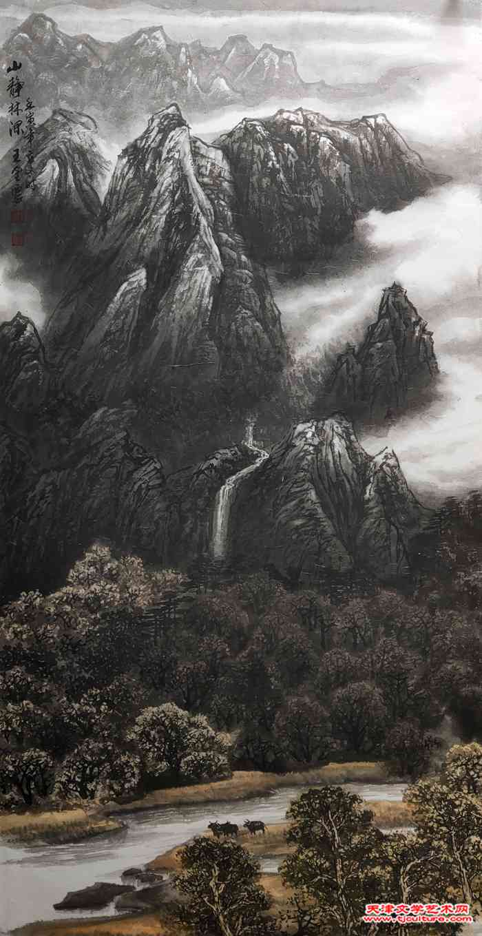 19、山静林深
