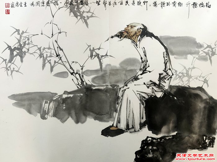 004  板桥听竹