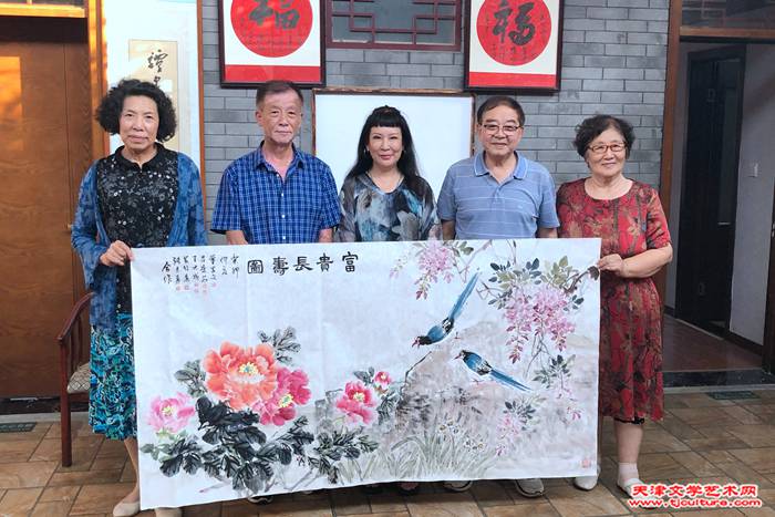 12 合作《富贵长寿图》