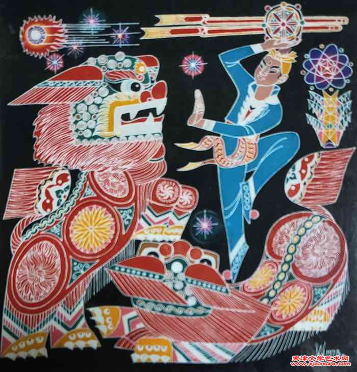 018 漆画  《节日》   1978年
