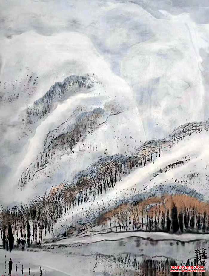 006 水墨画  《太行山》     1995年