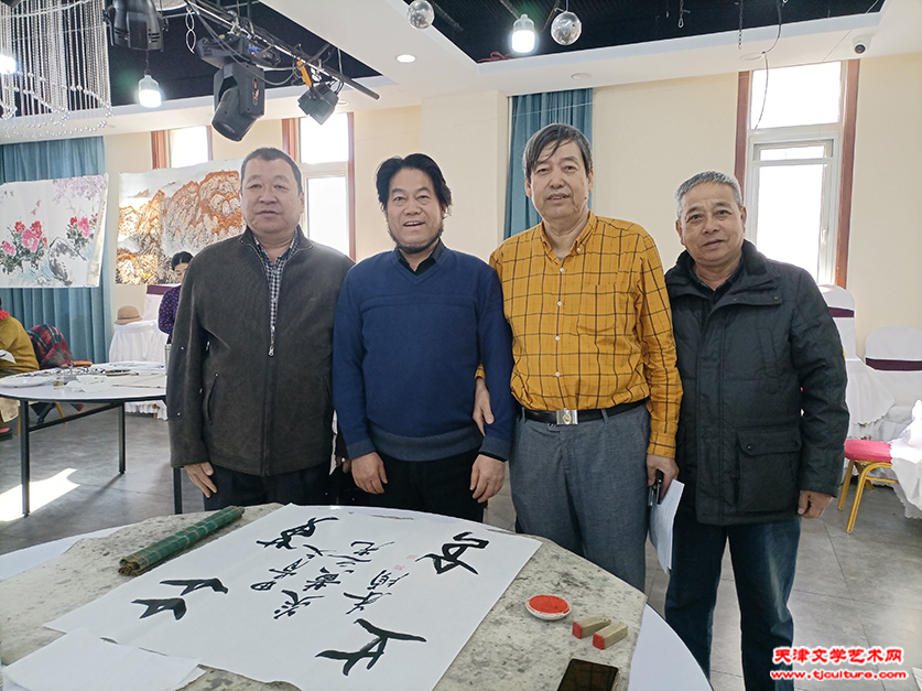 范国平、朱彦民、陈元龙、李明华在现场