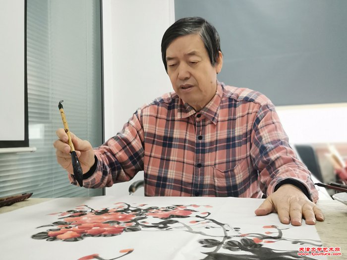 陈元龙在现场创作