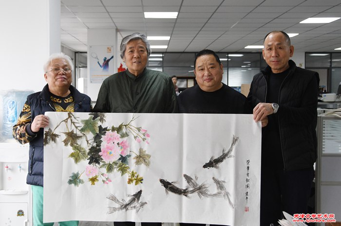 高国森、刘建平、齐景华在现场