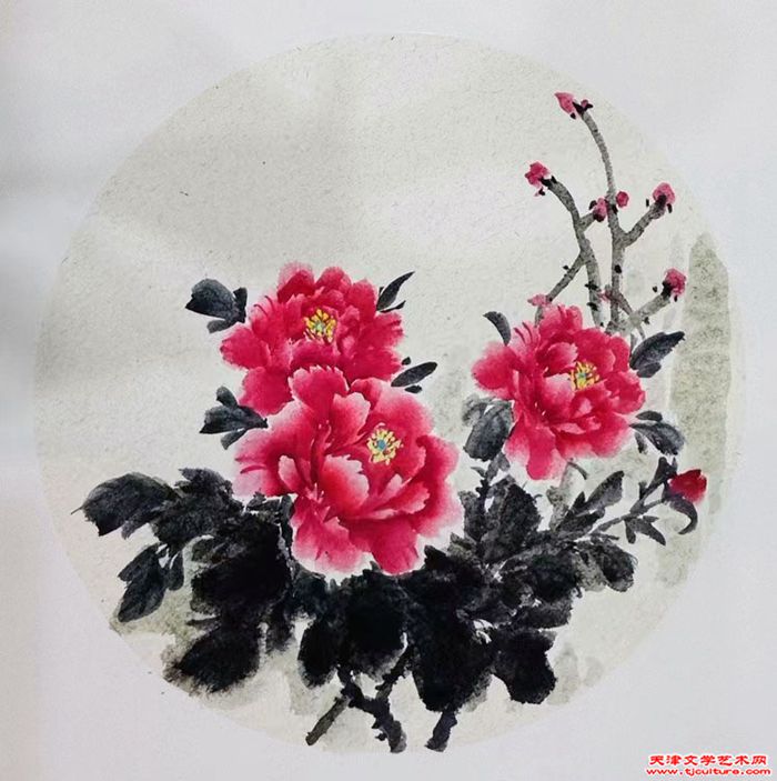 《牡丹图》刘吉洪
