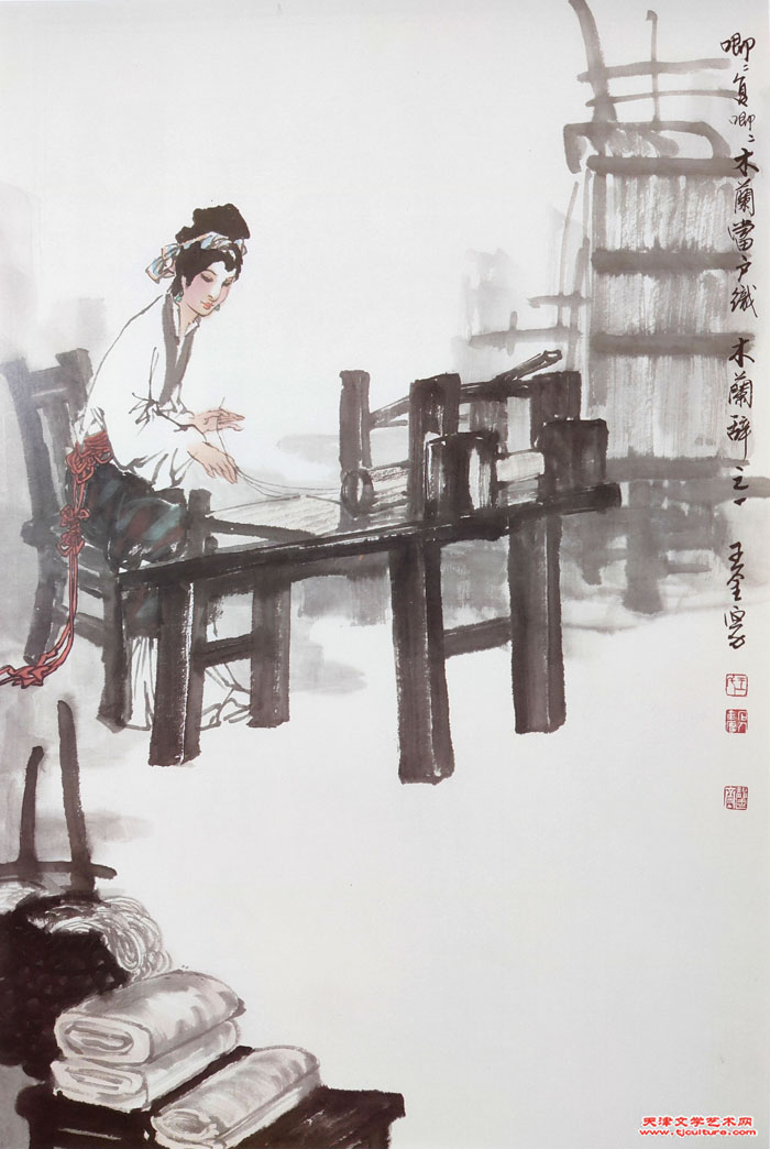 （一）唧唧复唧唧，木兰当户织。