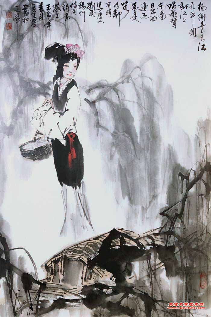 009 《杨柳青青江水平》 唐    刘禹锡诗意