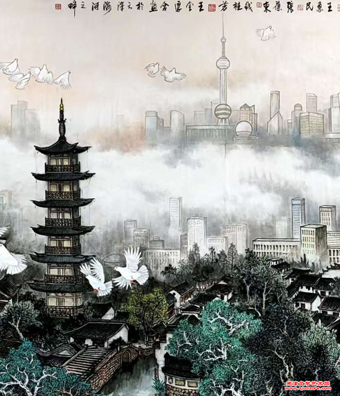06 《盛世繁荣颂古城》局部