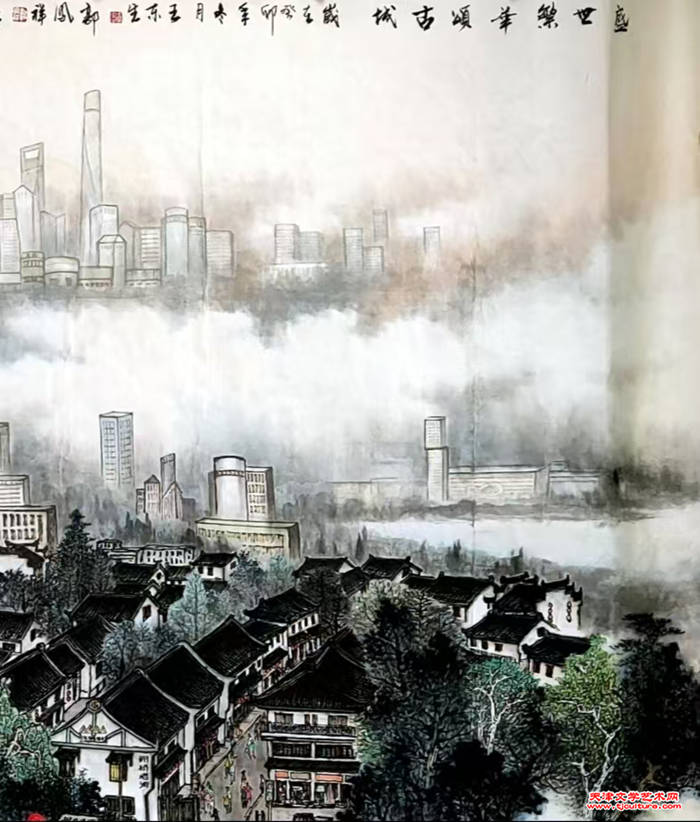 07 《盛世繁荣颂古城》局部