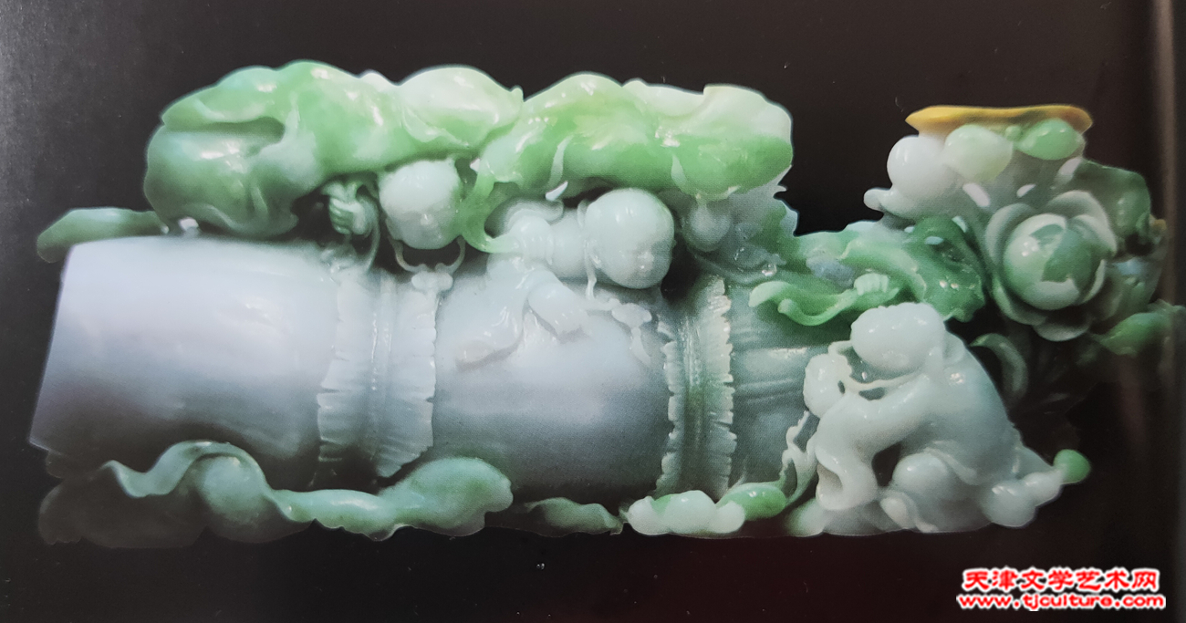 08 - 1、王福林  翡翠《偶得贵子》