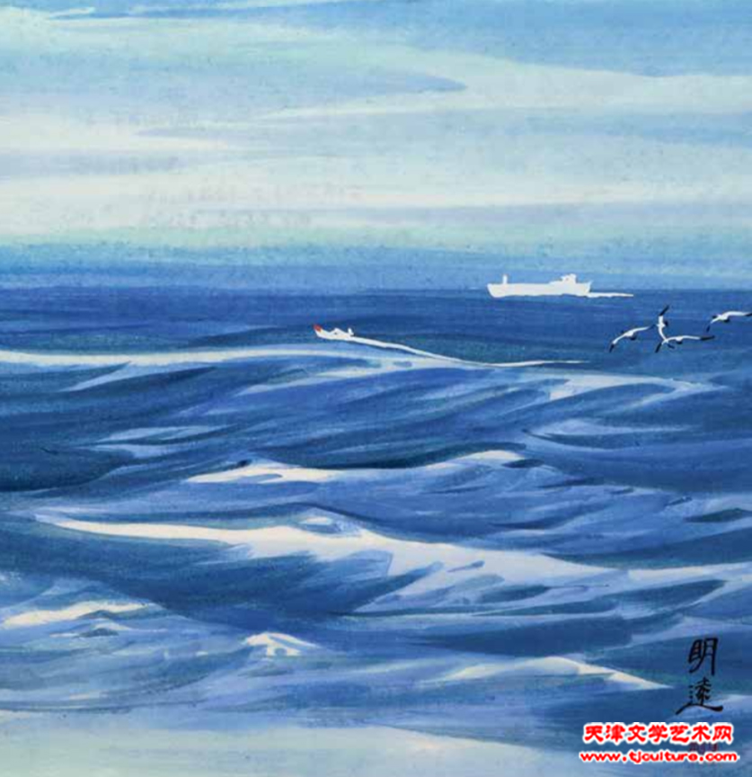 宋明远海水画谱作品 (2)