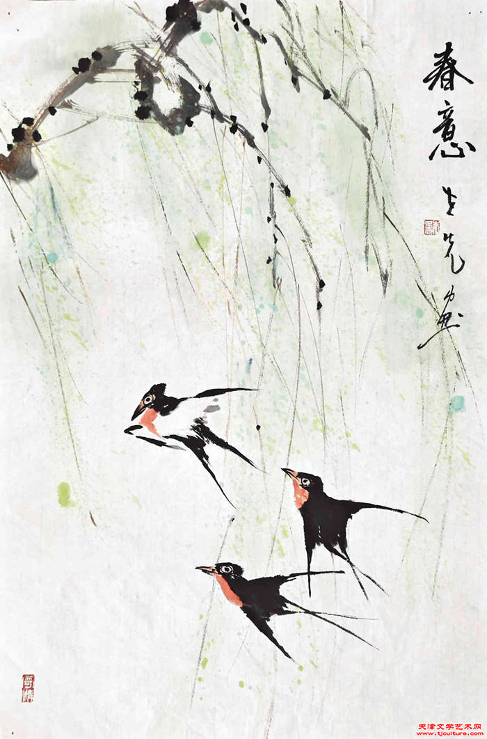019 朱世先《春意》