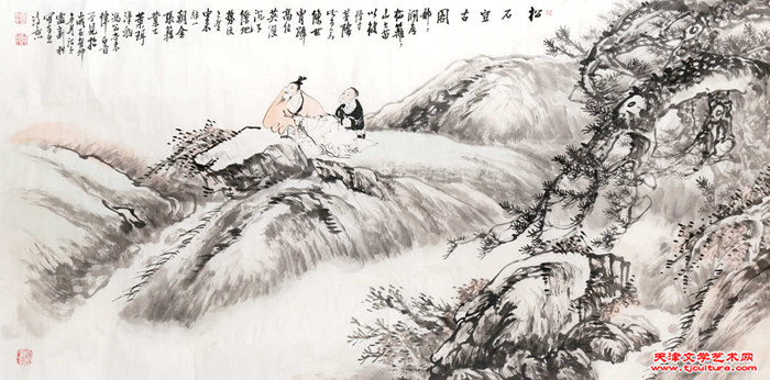 008　卢新利《松石宜古图》