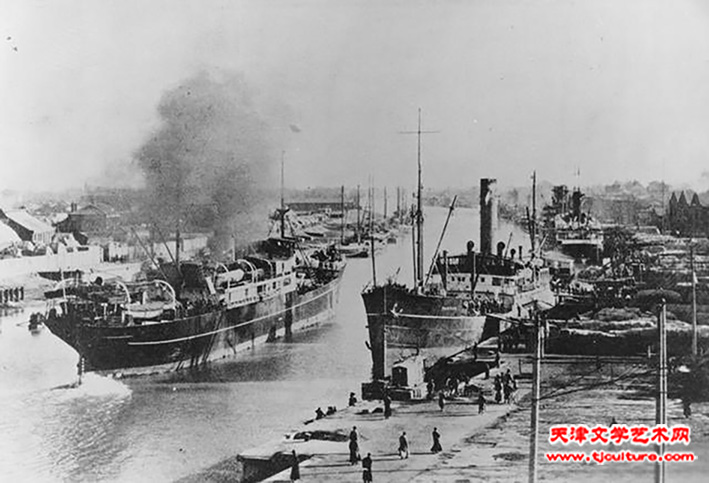 20世纪60年前繁忙的海河航运