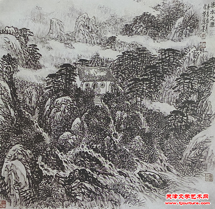 涞水之源  焦俊华作