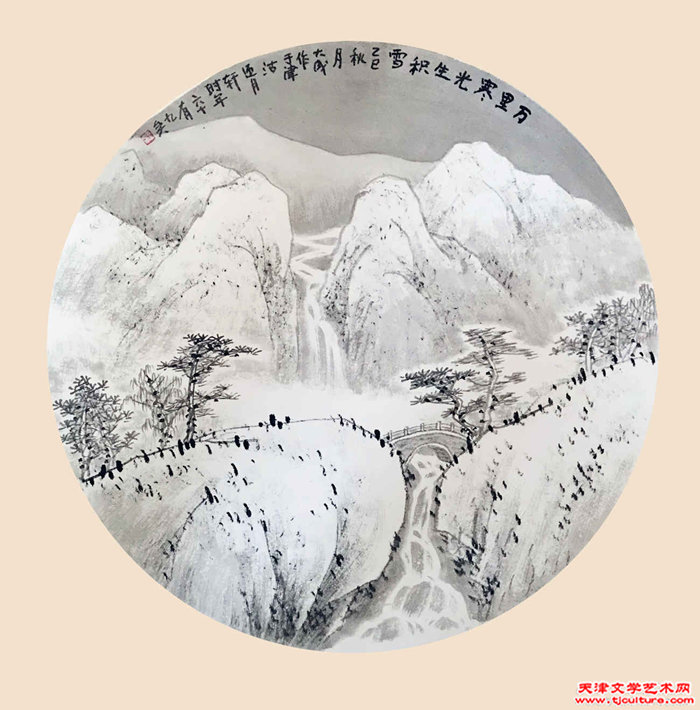 002　王大成　作品《万里寒光生积雪》