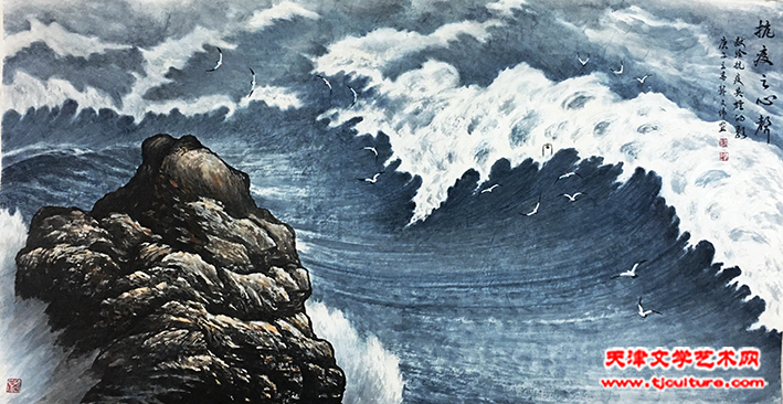 抗疫之心声 96x180cm