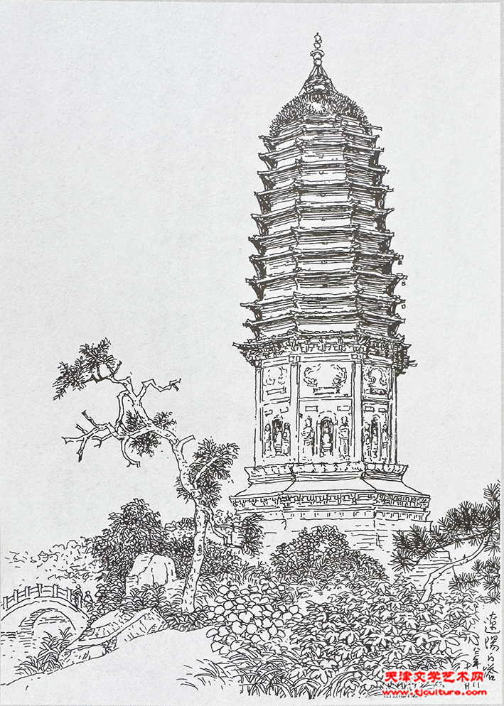 辽阳白塔  焦俊华作